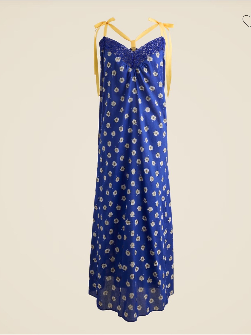 J. Crew Cotton voile tie-shoulder maxi dress in daisy print